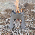 Camping Square Foldable Pure Titanium Barbecue Stove